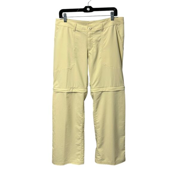Patagonia Beige Outdoor Convertible Nylon Blend Hiking Ankle Pants Womens 8 - Picture 1 of 7